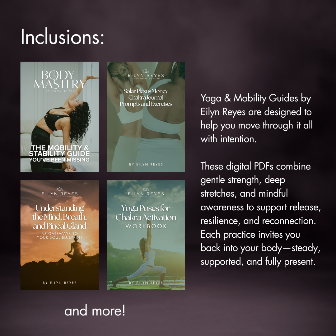 Yoga & Mobility Guide Collection — 4 Stress-Release Workbooks by Eilyn Reyes